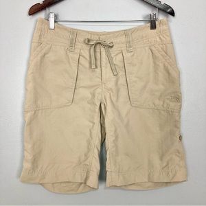 North Face Roll Tab Hiking Shorts Women’s Size 8 Nylon Water Resistant Outdoor